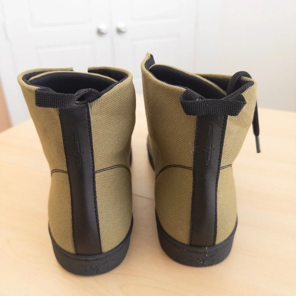 Woobies Snake Eater MOD-2 High Top Tactical Sneakers 8.5 OD Green Canvas Boots